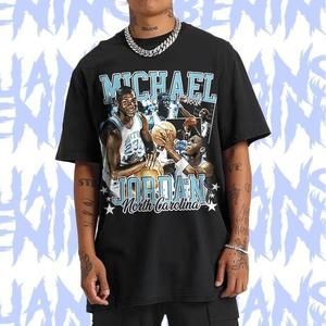 Michael Jordan Unc 90S Style Vintage Bootleg Tee Graphic T Shirt